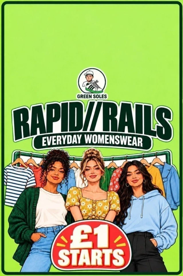 Womens Essentials///£1 Starts///Rapid Rails