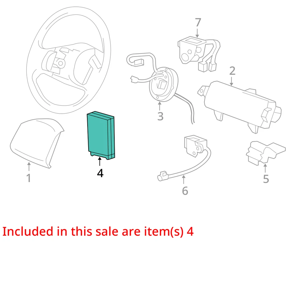 Unidad de módulo de control de bolsa de aire Ford F150 2005 fabricante de equipos originales Foto 4 de 4