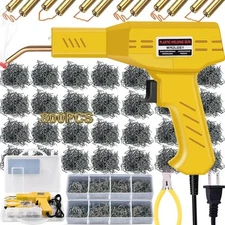 Plastic Welder Kit Soldering Tool Car Bumper Repair Welding Gun 800 Staples Case