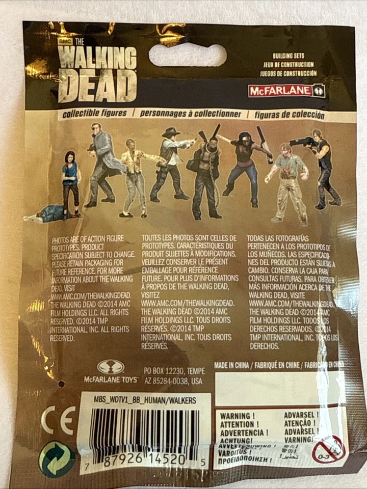 行尸走肉 McFarlane 建筑套装盲袋全新密封 — 第 2/2 张图片
