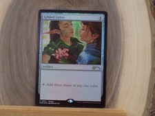 Mtg Gilded Lotus Foil Pride Month Promo Mtg Gilded Lotus Foil Pride Month Promo