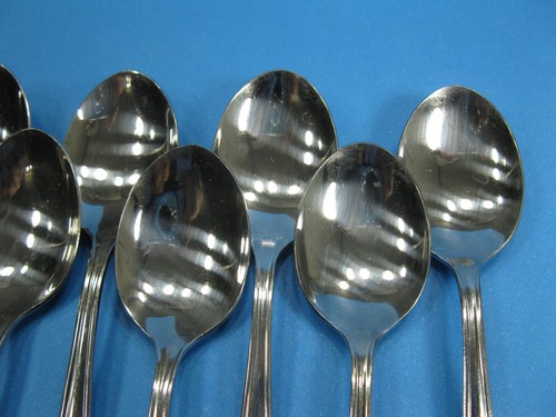 INOX Menu Set of 11 Demitasse Spoons Stainless Steel Flatware Pieces - Picture 5 of 7
