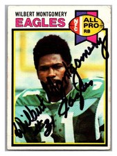 1979 Topps - Wilbert Montgomery #85 Hand Signed Card TD1651