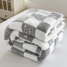 Fleece Comforter Set - 3 Piece King Size Thick Fluffy Comforters for Her Girl...