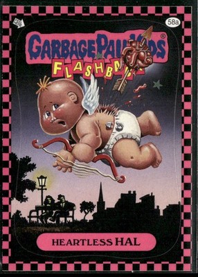 2010 Topps Garbage Pail Kids Flashback Series 1 #58a Heartless Hal Punk Pink 1W