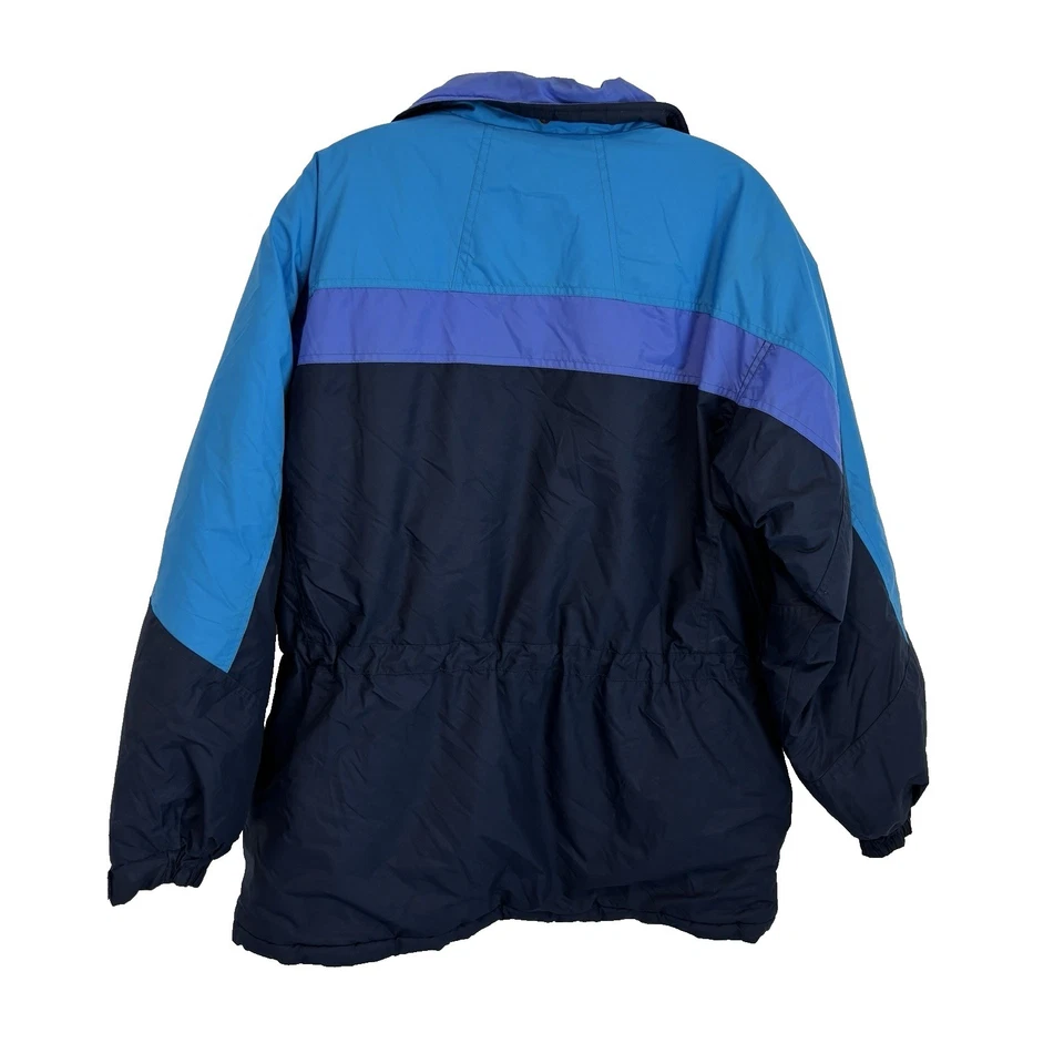 Columbia Youth 18-20 XL Aislado Impermeable Nieve Esquí Chaqueta Cremallera Azul Unisex Foto 3 de 4