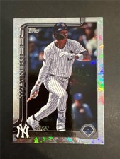 2025 Topps Factory Holofoil Parallel #185 Jazz Chisholm Jr. Yankees 201/417
