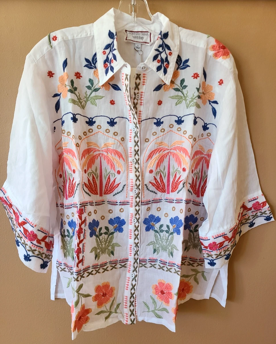 トップス RIV NOBUHIKO AMY EMBROIDERY TOP WHITE tops – iamibu