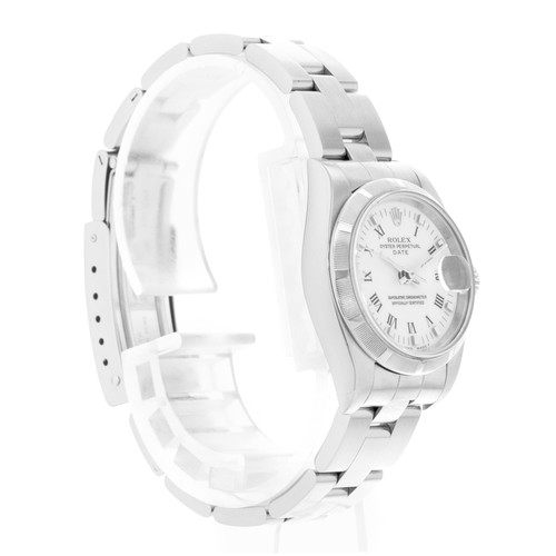 Rolex Oyster Perpetual 26 69190 White Roman Steel Ladies Watch Papers 1997 - Afbeelding 6 van 10