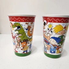 Rugrats Viacom 2018 Nickelodeon NICKTOONS Travel  Rugrats Cat/Dog  no lids