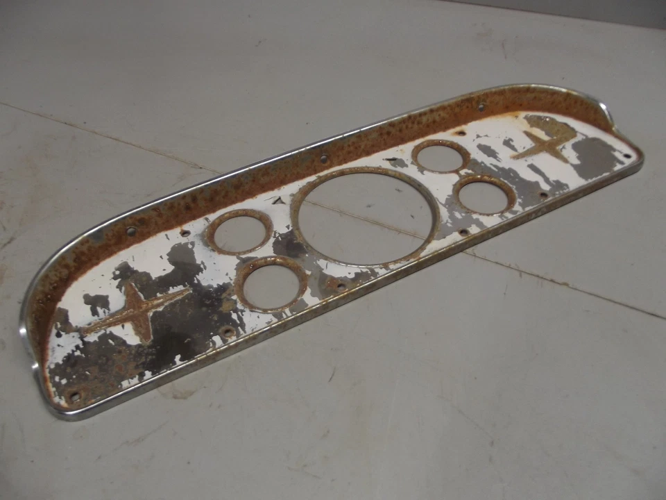 Fabricante de equipos originales 1957 1958 1959 1960 Ford Truck F100 F250 cuadro de instrumentos tablero bisel Foto 3 de 4