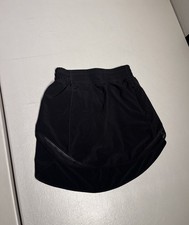 Lululemon Skirt Women's 2 Black Hotty Hot High Rise Skort Gym Yoga