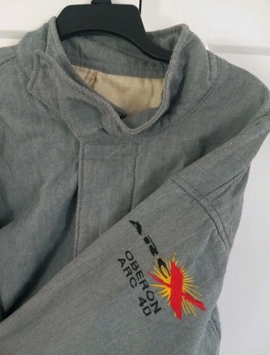 Arc Flash Coat Jacket OBERON ARC 40 Electric 49 Cal/Cm2 Mens 3 XL NO SPECS LABEL - product listing photo
