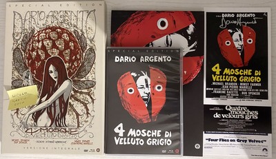 4 Mosche Di Velluto Grigio Cofanetto Blu Ray Con Autgrafo Di Dario Argento Ebay