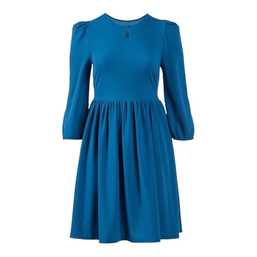 sky blue jersey dress Sheer-Back Long Jersey Prom Dress with Corset Periwinkle / 12 main image 0