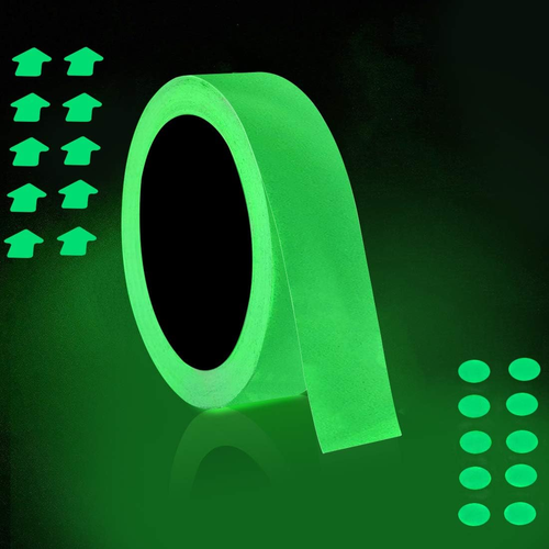 32.8 Ft X 1 Inch Glow in the Dark Tape - Luminescent Emergency Roll/Luminous Pho - Picture 12 of 12