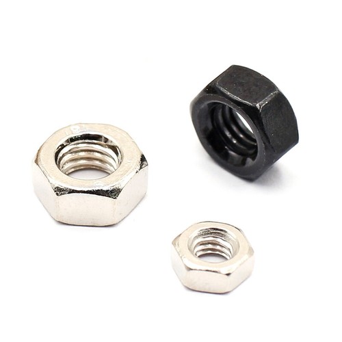 M1 M1.2 M1.4 M1.6 M2 M2.5 M2.6 M3 M4 M5 M6 Hex Full Nuts Hexagon Nuts DIN 934 - Picture 3 of 6