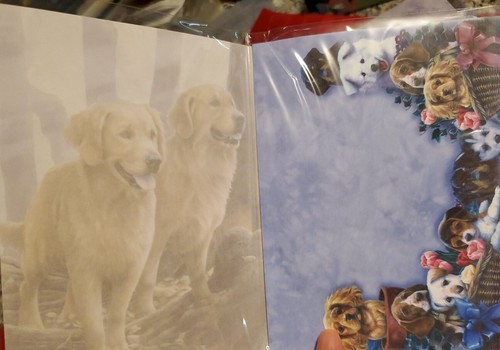 GREETING CARDS, 7 TREE-FREE & 3 MARIAN HEATH, DOGS & PANSIES - Picture 7 of 11