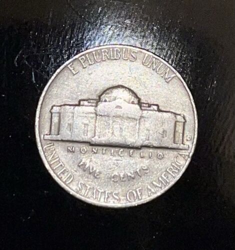 1964 D Jefferson Nickel Letters On Rim With D Over D Error - Picture 3 of 5