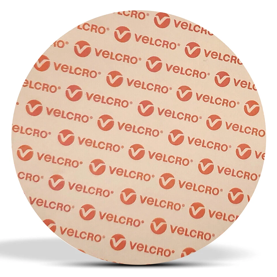 VELCRO® Stick-On Hook & Loop Dots – 80mm Round Pads – Black or White Fastener - Image 2 of 4