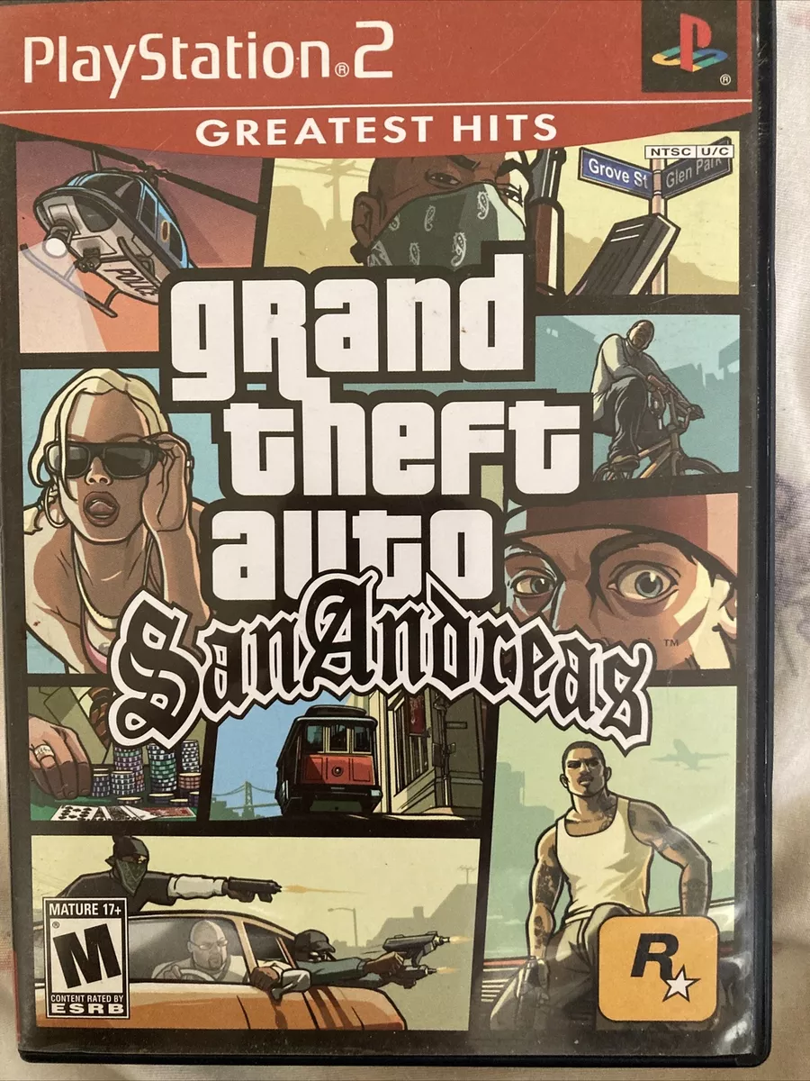 GRAND THEFT AUTO GTA SAN ANDREAS (PLAYSTATION 2 PS2)