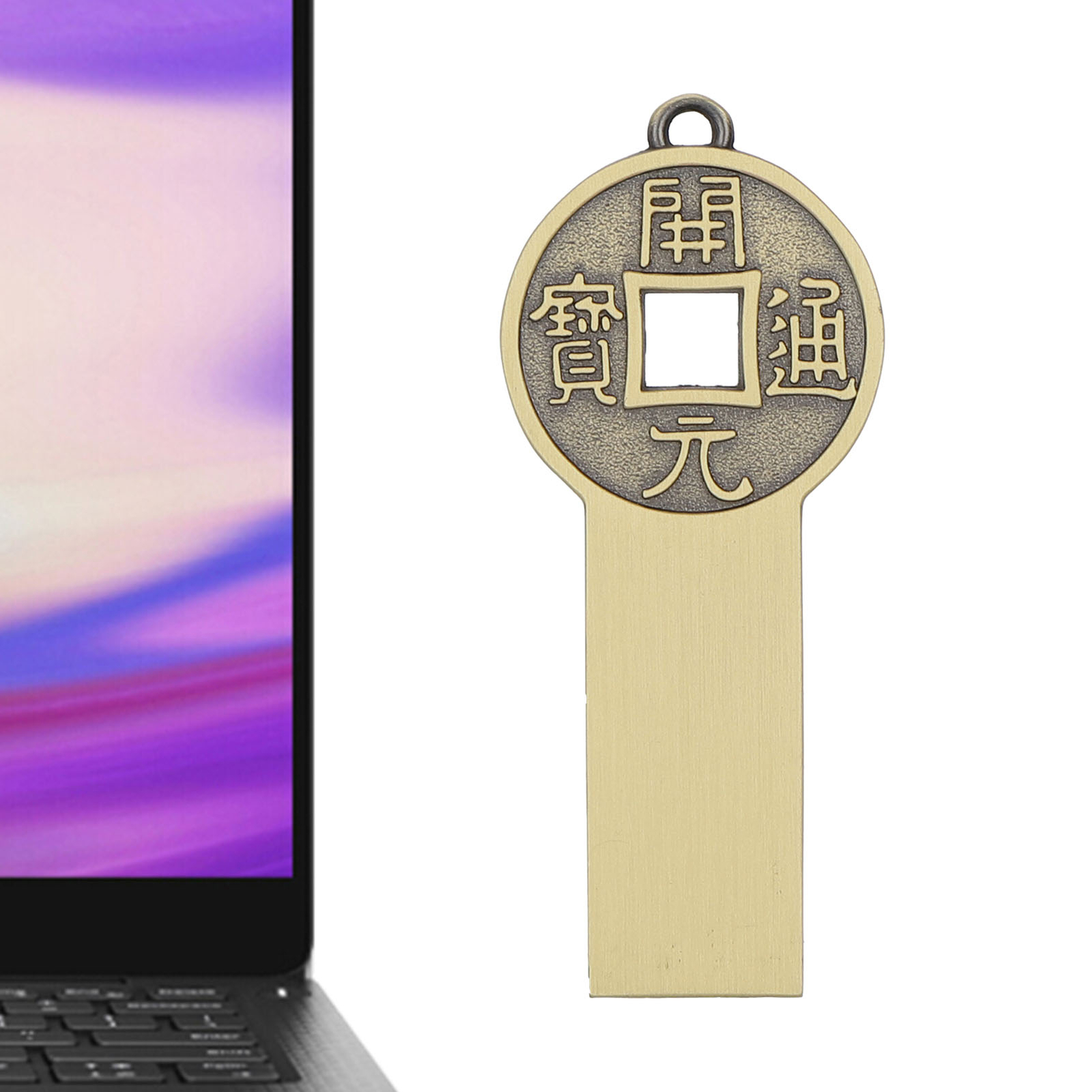 USB Flash Drive 16GB/32G/64G/128G Thumb Metal 2.0 Portable Waterproof Metal Fit-image