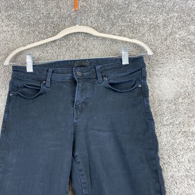 UNIQLO Skinny Denim Jeans Women's Size 24 Dark Navy Low Rise Raw