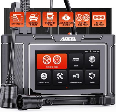 ANCEL HD3300 HD Full System Heavy Duty Truck Scanner DPF Regen Diesel Diagnostic