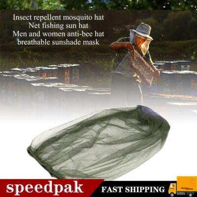 Männer Frauen Moskito Kopf Gesicht Netz Hut Outdoor Schutzs Hidden Cap W3Q  K1U