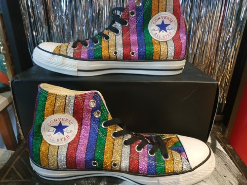 glitter rainbow converse