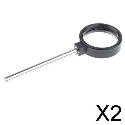 2x MagiDeal 10cm Fokale Konvexlinse Optisches Glas Physik Spielzeug Kinder