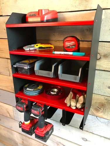 Wall Mount Power Tool Storage Shelf Cordless Drill Driver Rack Tidy Impact Store - Picture 4 of 29