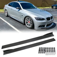 86''Carbon Fiber Side Skirt Extension Rocker Splitter Lip For E90 E91 E92 E93