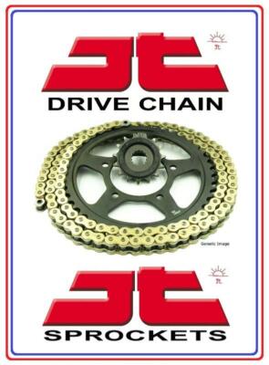 JT Z3 Super-HD X-Ring Gold Chain + Quiet Sprockets For Suzuki GS500E X-K7 99-07