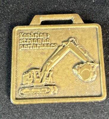 Vintage Koehring Strong On Performance Heavy Equipment Brass Watch Fob