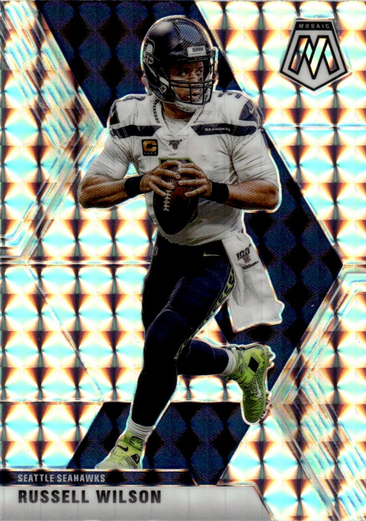 コレクションm 2020 Panini Mosaic Silver Prizm Russell Wilson Seattle Seahawks