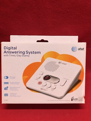 AT&T Digital Answering System 1740 With Time/Day Stamp Brand New Open Box