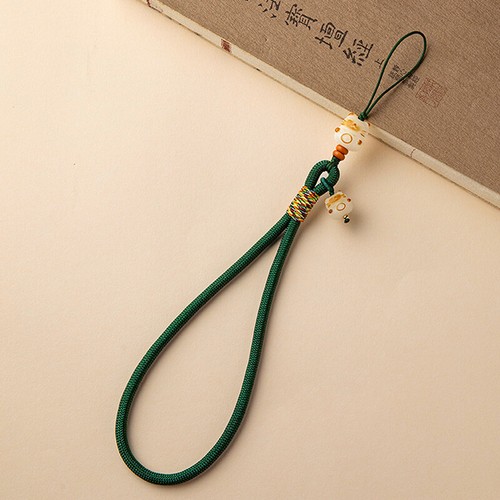 Cute Bodhi Lucky Cat Phone Chain Phone Anti Loss Lanyard Phone Short Wrist Strap - 第 9/21 張圖片