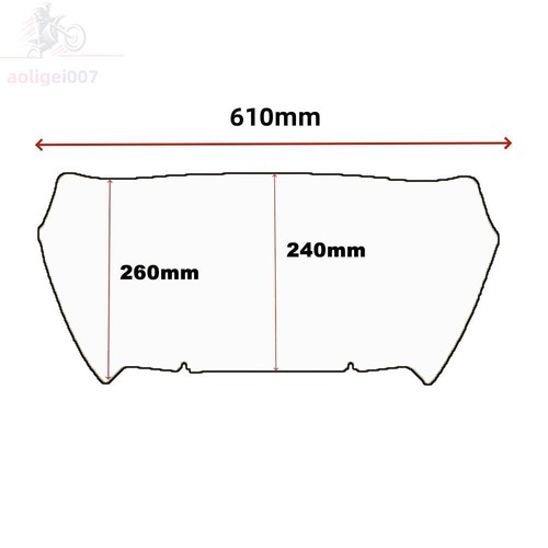 9" Yellow Windscreen Windshield Fit For Harley CVO Road Glide FLHXSE 2023 2024 - Bild 9 von 10