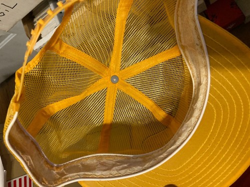 HB Mellot All Mesh Vintage Trucker Farm Patch Snapback Hat NOS Made In USA - Picture 2 of 3