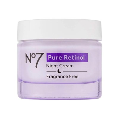 No7 Pure Retinol Night Cream - Collagen-Boosting Retinol Cream that Visibly S...