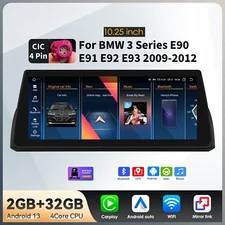 10.25" For BMW E90 E91 E92 E93 CIC Android Auto 13 Car Play GPS Navi Bluetooth