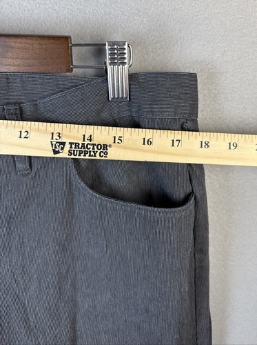 Alfani Slim Fit Pants Men's Size 36x30 Gray Striped 100% Cotton Casual Workwear - Picture 3 of 10