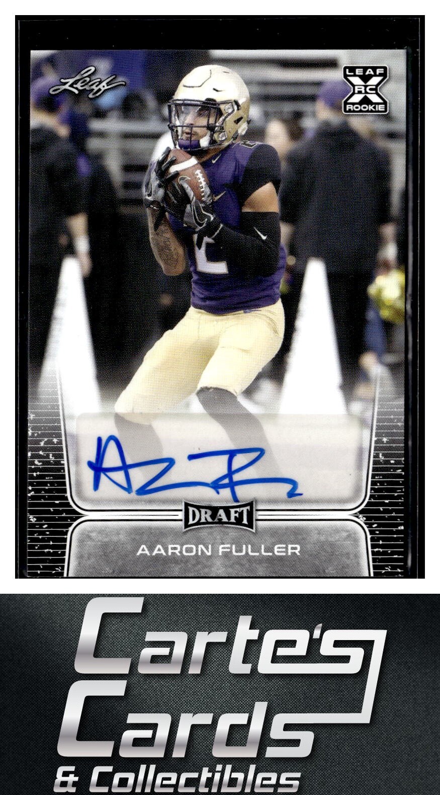 Aaron Fuller 2020 Leaf Draft #BA-AF1 Autographs Washington Huskies Auto
