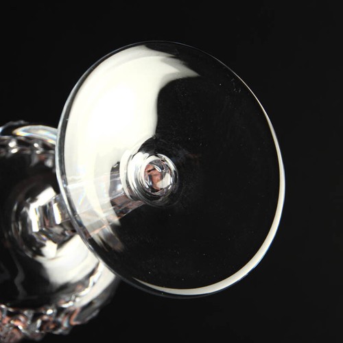 Livellara Kristallglas Wein LOUVRE DIAMANTE SET von 6 mid century vintage - Bild 7 von 8