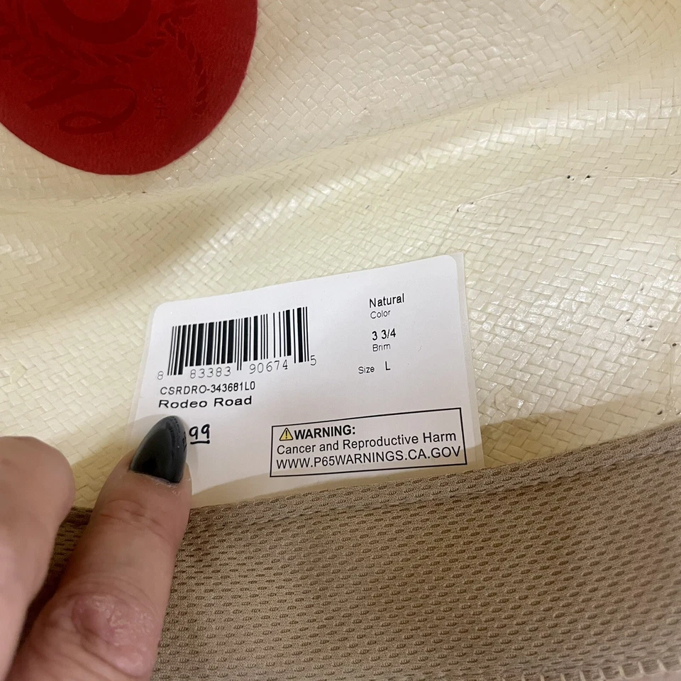 Charlie 1 Horse Rodeo Road Mujer Paja Vaquera Sombrero Talla Grande NUEVO incluye CAJA Foto 4 de 4