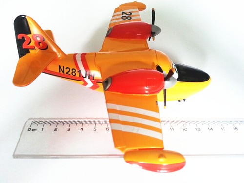 Disney Alloy Aircraft No. 28 Dipper Transport Aircraft Children's Helicopter Toy - Picture 6 of 10