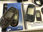 Lowrance Avionics AirMap 500 and Magellan Meridian Gps Receiver + Cords Manuals