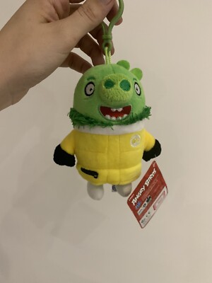 Neu Angry Birds Film Stofftier Plüschtier 5 Zoll Taschenclips offizieller Schlüsselanhänger Film