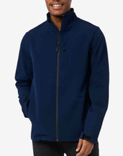 NEW 32 Degrees Heat Mens Full-Zip Lightweight Navy Blue Jogger Jacket Size LARGE